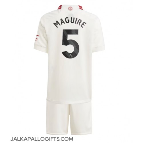 Manchester United Harry Maguire #5 Kolmas Peliasu Lasten 2023-24 Lyhythihainen (+ Lyhyet housut)